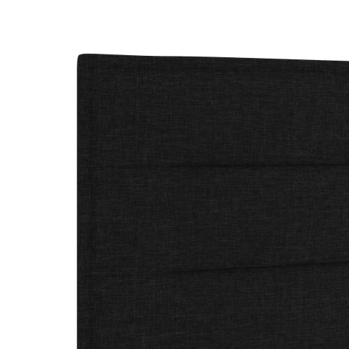 Boxspring krevet s madracem Crna 90 x 200 cm Tkanina - Crna 90 x 200 cm Dizajn linija Cijena