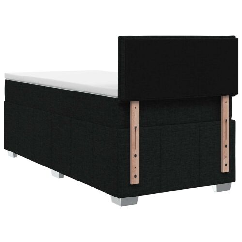 Boxspring krevet s madracem Crna 90 x 200 cm Tkanina - Crna 90 x 200 cm Dizajn linija Cijena
