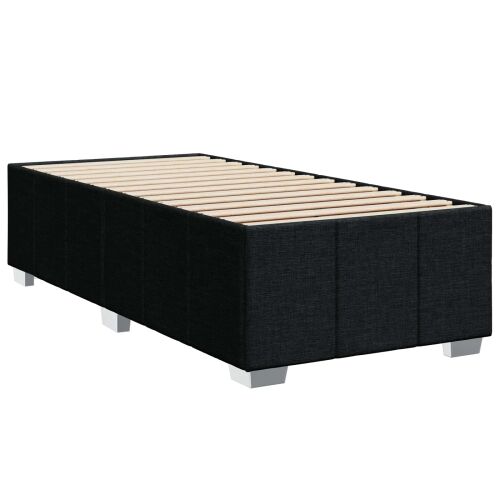 Boxspring krevet s madracem Crna 90 x 200 cm Tkanina - Crna 90 x 200 cm Dizajn linija Cijena