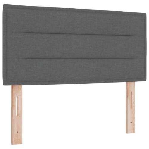 Boxspring krevet s madracem Tamnosiva 80 x 200 cm Tkanina - Tamnosiva 80 x 200 cm Dizajn linija Cijena