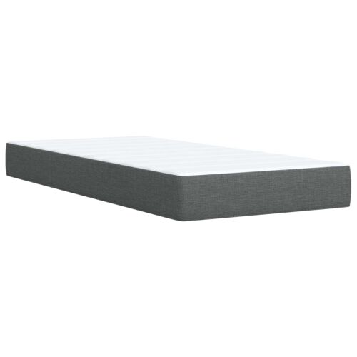 Boxspring krevet s madracem Tamnosiva 80 x 200 cm Tkanina - Tamnosiva 80 x 200 cm Dizajn linija Cijena