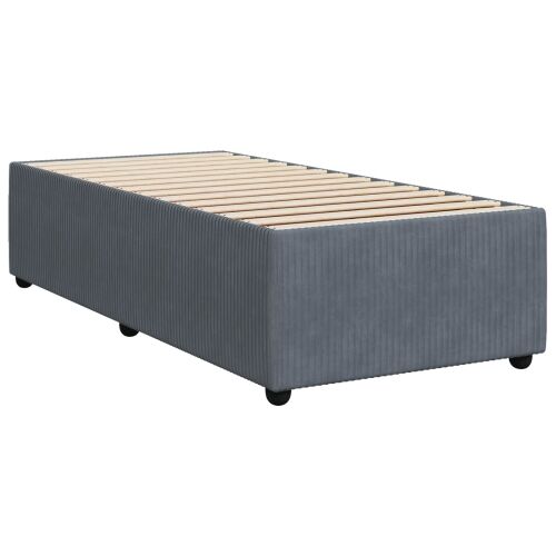 Boxspring krevet s madracem Tamnosiva 80 x 200 cm Baršun - Tamnosiva 80 x 200 cm Kristal s dugmadima Cijena