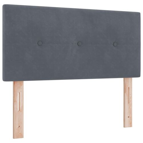 Krevet s box springom, madracem i LED-om Tamnosiva 80 x 200 cm - Tamnosiva 80 x 200 cm Prošiveno gumbima Cijena
