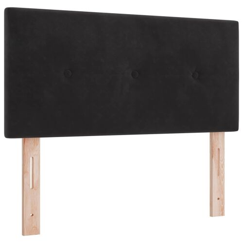 Krevet s box springom, madracem i LED-om Crna 80 x 200 cm - Crna 80 x 200 cm Prošiveno gumbima Cijena
