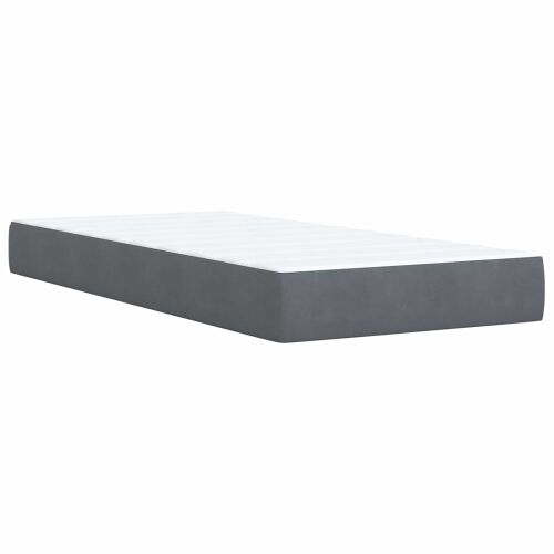 Krevet s box springom, madracem i LED-om Tamnosiva 90 x 200 cm - Tamnosiva 90 x 200 cm Kristal s dugmadima Cijena