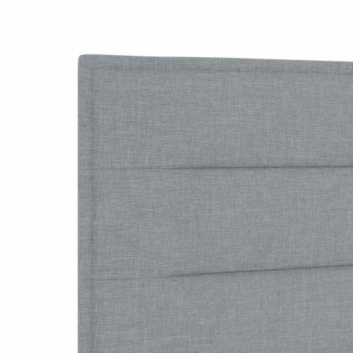 Boxspring krevet s madracem Svjetlosiva 140 x 200 cm Tkanina - Svjetlosiva 140 x 200 cm Dizajn linija Cijena