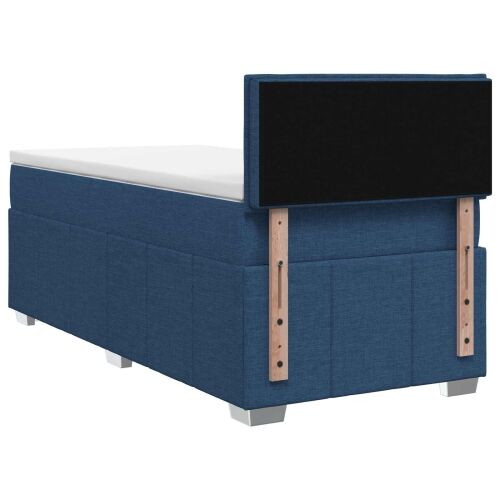 Boxspring krevet s madracem Plava 100 x 200 cm Tkanina - Plava 100 x 200 cm Dizajn linija Cijena