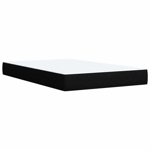 Boxspring krevet s madracem Crna 120 x 190 cm Tkanina - Crna 120 x 190 cm Dizajn s rombovima Cijena