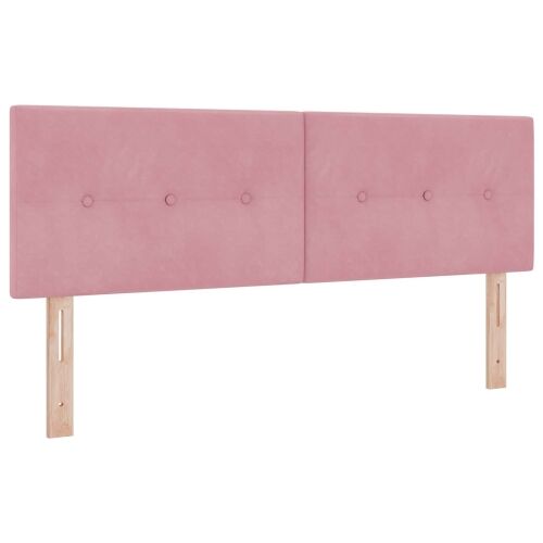 Boxspring krevet s madracem Ružičasta 160 x 200 cm Baršun - Ružičasta 160 x 200 cm Prošiveno gumbima Cijena