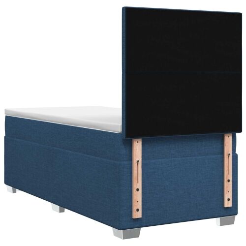 Boxspring krevet s madracem Plava 80 x 200 cm Tkanina - Plava 80 x 200 cm Prošiveno gumbima Cijena