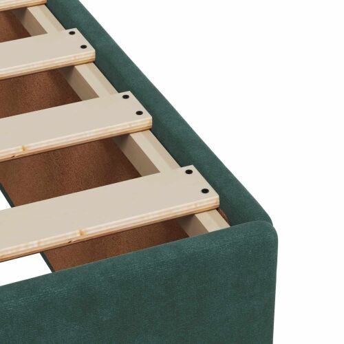 Boxspring krevet s madracem Tamnozelena 140 x 200 cm Baršun - Tamnozelena 140 x 200 cm Prošiveno gumbima Cijena