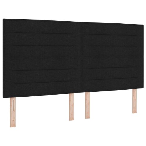Boxspring krevet s madracem Crna 180 x 200 cm Tkanina - Crna 180 x 200 cm Dizajn linija Cijena