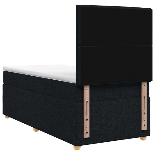 Boxspring krevet s madracem Crna 80 x 200 cm Tkanina - Crna 80 x 200 cm Dizajn linija Cijena