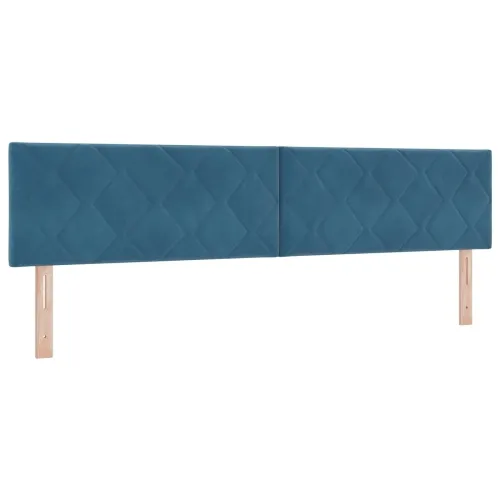 Podesivi krevet s madracem Tamno plava 200 x 200 cm Baršun - Tamno plava 200 x 200 cm Dizajn s rombovima Cijena