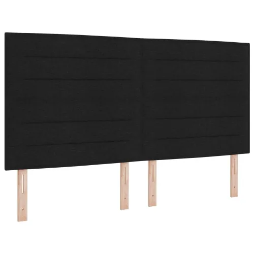 Krevet od pjene s madracem i LED-om Crna 180 x 200 cm Tkanina - Crna 180 x 200 cm Dizajn linija Cijena