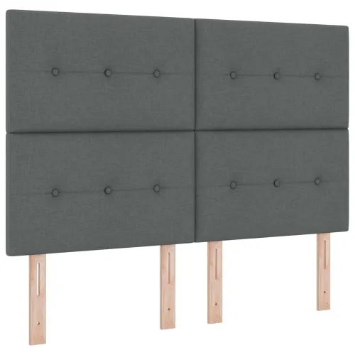 Krevet od pjene s madracem i LED-om Tamnosiva 160 x 200 cm - Tamnosiva 160 x 200 cm Prošiveno gumbima Cijena