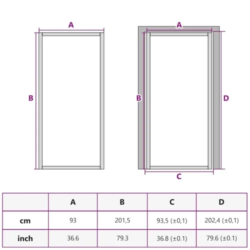 Unutarnja vrata 93 x 201,5 cm Bijela od mat stakla i aluminija - Bijela i mutna 93 x 201,5 cm Rešetke 3 x 2 Cijena