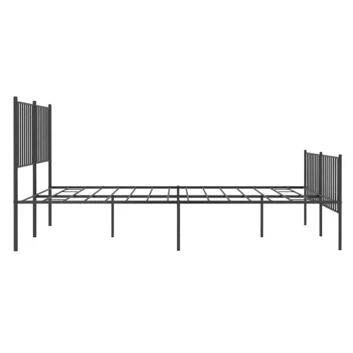 Metalni okvir kreveta uzglavlje i podnožje crni 135x190 cm - Crna 135 x 190 cm s uzglavljem i podnožjem Cijena
