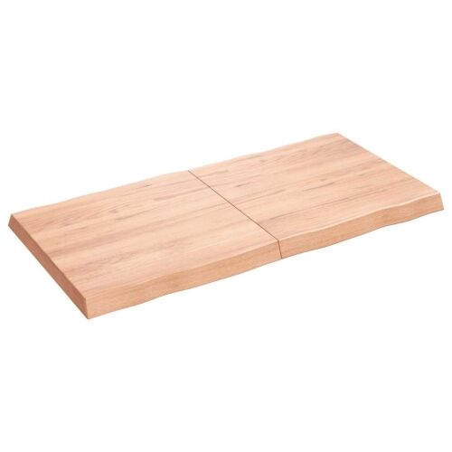 Stolna ploča svjetlosmeđa 120x60x(2-6) cm obrađena hrastovina - Svjetlosmeđa 120 x 60 x 6 cm 1 Svjetlosmeđa Cijena