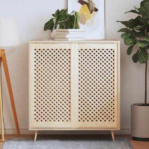Vrata za ormarić rešetkasti dizajn 2 kom 49,5 x 99 cm borovina - 49.5 x 99 cm 2 49.5 x 99 cm Cijena