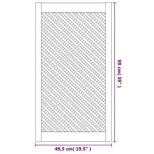 Vrata za ormarić rešetkasti dizajn 2 kom 49,5 x 99 cm borovina - 49.5 x 99 cm 2 49.5 x 99 cm Cijena