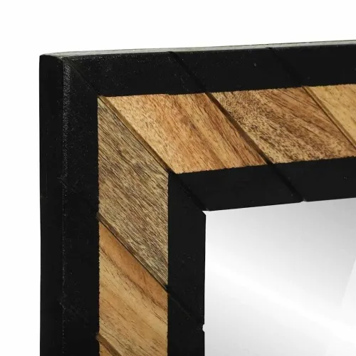 Zidno ogledalo Crna i smeđa 50 x 2 x 90 cm Čvrsto drvo akacije - 90 x 2 x 50 cm Cijena