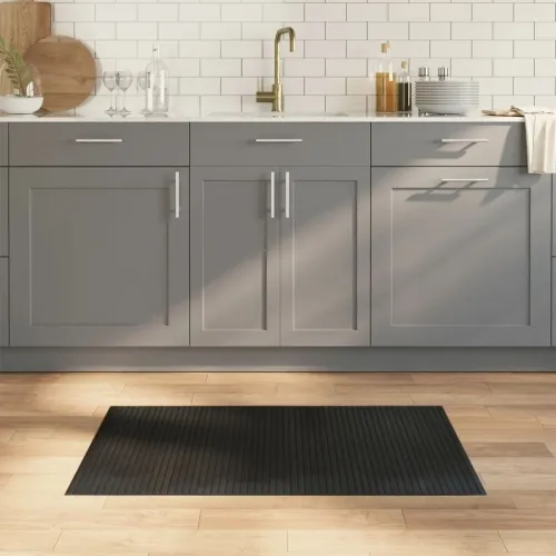 Pravokutni tepih crni 60x100 cm bambus - Crna 60 x 100 cm Cijena