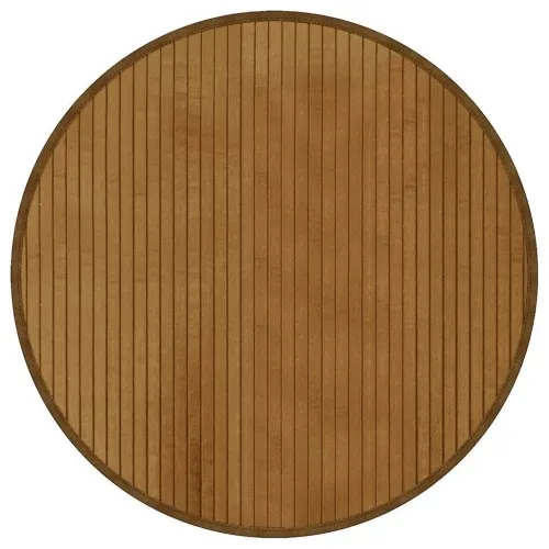Okrugli tepih smeđi 60 cm bambus - Smeđa 60 cm Cijena