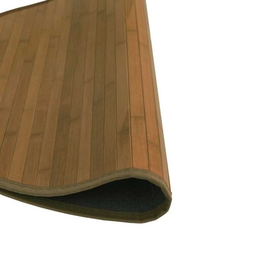 Okrugli tepih smeđi 60 cm bambus - Smeđa 60 cm Smeđa 60 cm Cijena