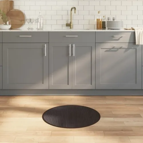 Okrugli tepih tamnosmeđi 60 cm bambus - Tamno smeđa 60 cm Cijena