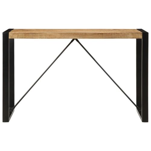Blagovaonski stol 120 x 55 x 76 cm masivno grubo drvo manga - Crna 120 x 55 x 76 cm 1 Grubo masivno drvo manga Cijena