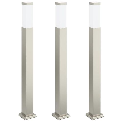Stupić za zidne lampe 3 kom 80 cm nehrđajući čelik IP44 Cijena