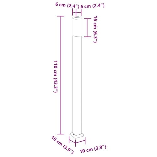 Stupić za svjetlo 110 cm od nehrđajućeg čelika IP44 Cijena