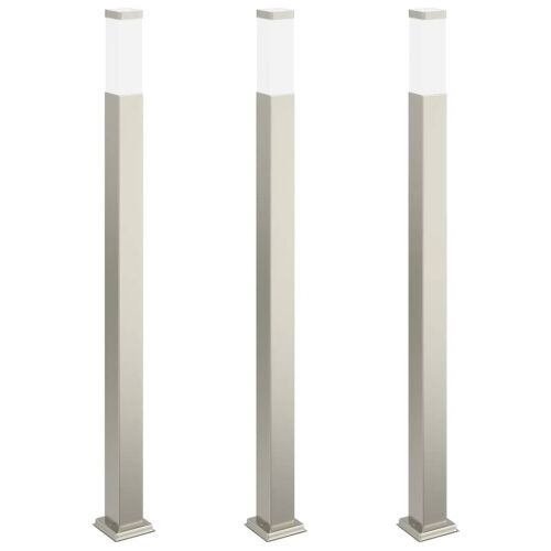 Stupić za zidne lampe 3 kom 110 cm od nehrđajućeg čelika IP44 Cijena