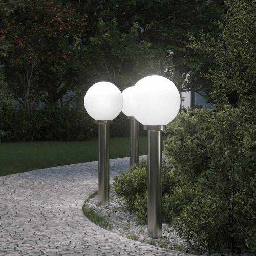 Stupić za zidne lampe 3 kom 80 cm nehrđajući čelik IP44 Cijena