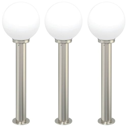Stupić za zidne lampe 3 kom 80 cm nehrđajući čelik IP44 Cijena