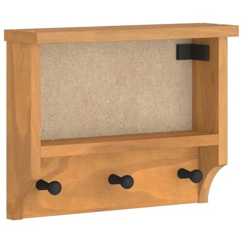 Zidna vješalica za kapute SANDNES 45x12x35 cm Masivno drvo bor - Završna obrada od bagrema 1 Završna obrada od bagrema Cijena