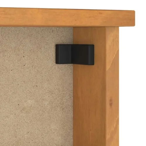 Zidna vješalica za kapute SANDNES 45x12x35 cm Masivno drvo bor - Završna obrada od bagrema Cijena