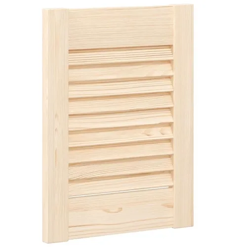 Vrata ormarića s lamelama 39,5x29,5 cm Puno drvo Bor - Prirodna 39,5 x 49,4 cm 1 Cijena