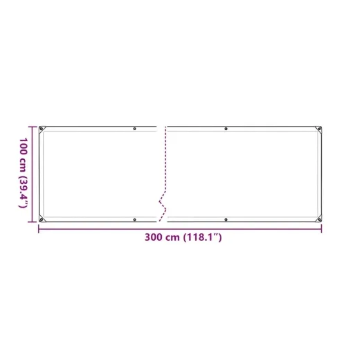 Prozirna cerada s ušicama za vezice 1x3 m polietilen - 1 x 3 m Cijena