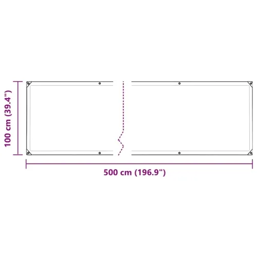 Prozirna cerada s ušicama za vezice 1x5 m polietilen - 1 x 5 m Cijena