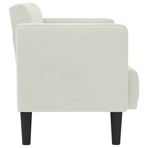 Dvosjed krem boje baršuna 111 cm - Krema 1 Krema Cijena