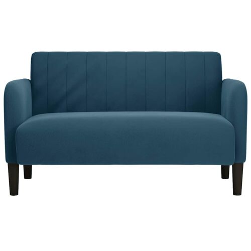 Dvosjed Plavi 109 cm Baršun - Plava 1 Cijena