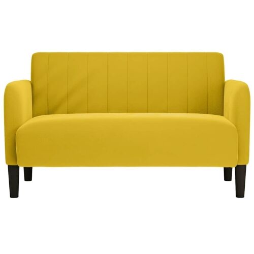 Dvosjed žuti 109 cm baršun - Žuta 1 Žuta Cijena