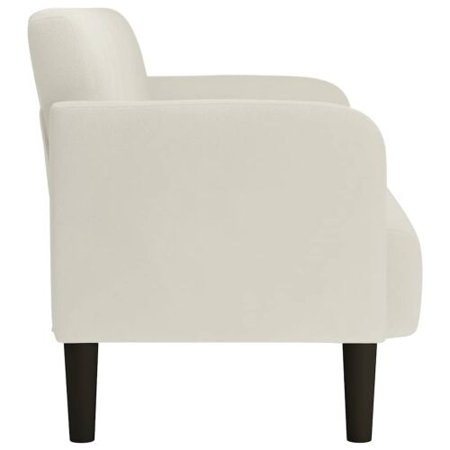 Dvosjed krem boje baršuna 109 cm - Krema 1 Krema Cijena