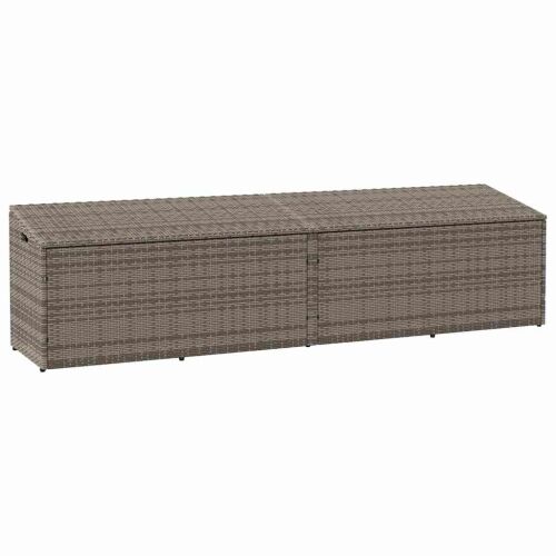 Vrtna kutija za pohranu siva 220x50x58 cm poli ratan - Siva 220 x 50 x 58 cm Siva 220 x 50 x 58 cm Cijena