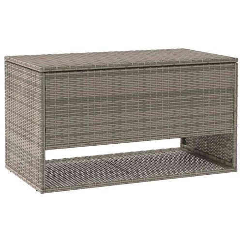 Vanjska kutija za jastuke siva 100x55x55,5 cm poli ratan - Siva Siva Cijena