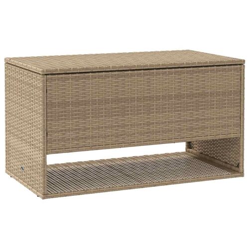 Vanjska kutija za jastuke bež 100x55x55,5 cm poli ratan - Bež Bež Cijena