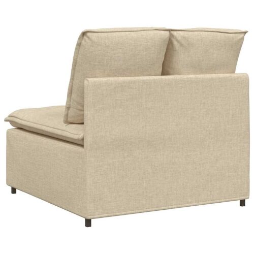 Modularni Sofa Centralni Modul s Jastucima Krem 100 cm - Krema Središnja sofa Krema Središnja sofa Cijena