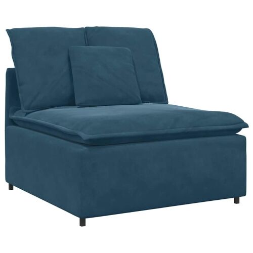Modularna sofa s jastucima plava 100 cm - Plava Središnja sofa Cijena